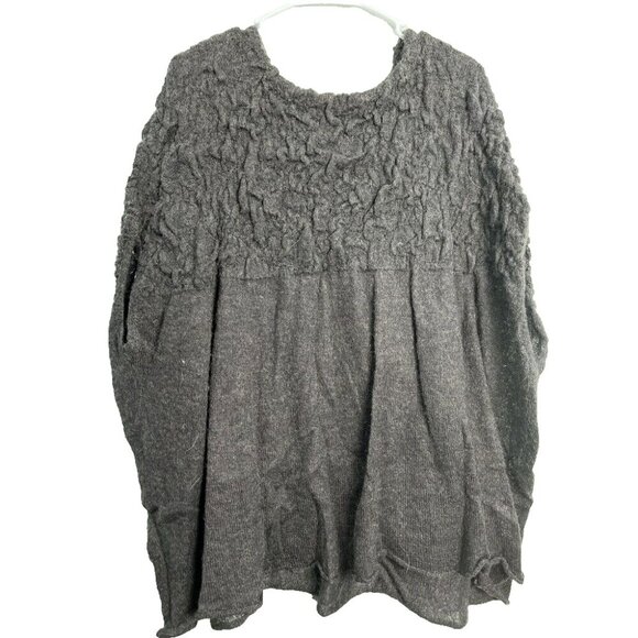 Cabi Womens Waverly Poncho Size S Wool Mohair Short Sleeve Sweater Top Oversized - Picture 1 of 7